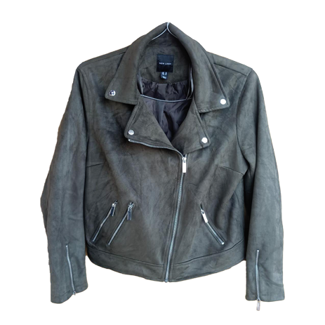 Green Sued Jacket for women