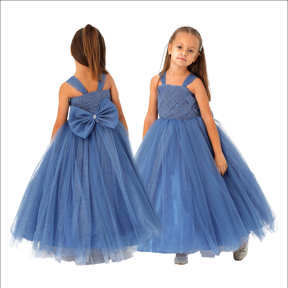 Blue Girl's Ballgown Dress