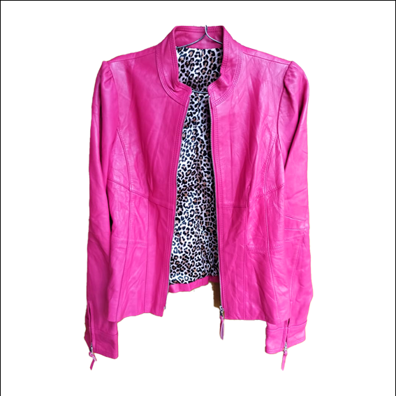 Pink Leather Jacket