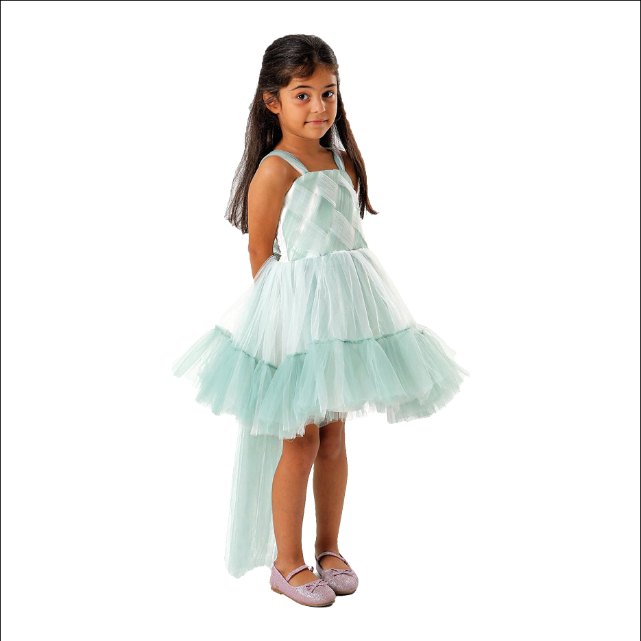Light Blue Balloon Dress