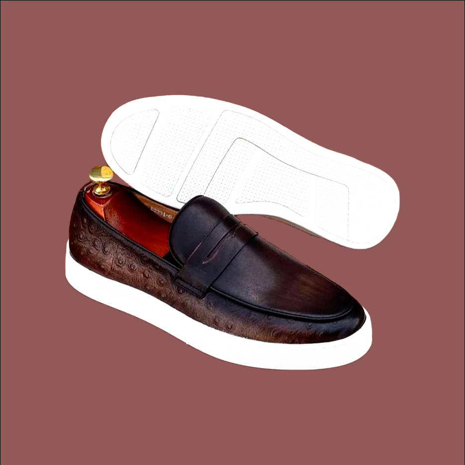 Brown Moccasins Leather Shoes