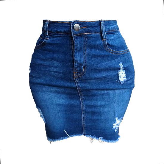 Blue Denim Skirt