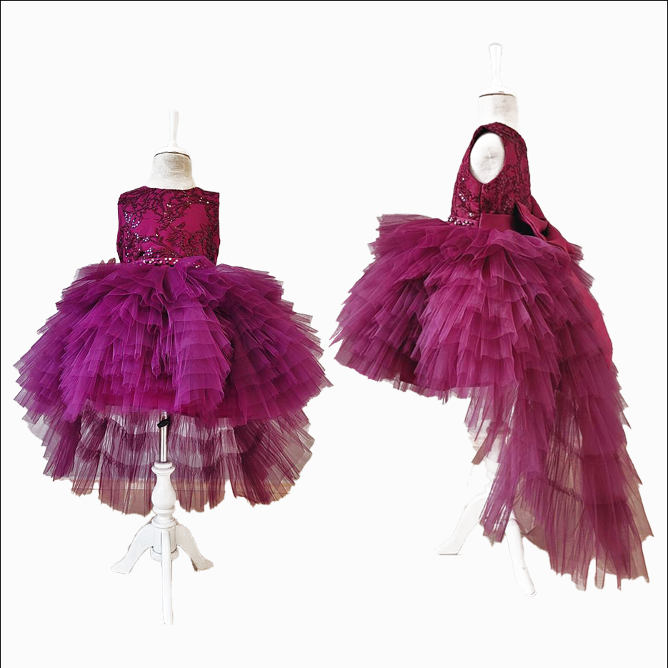 Dark-Purple Balloon Dress