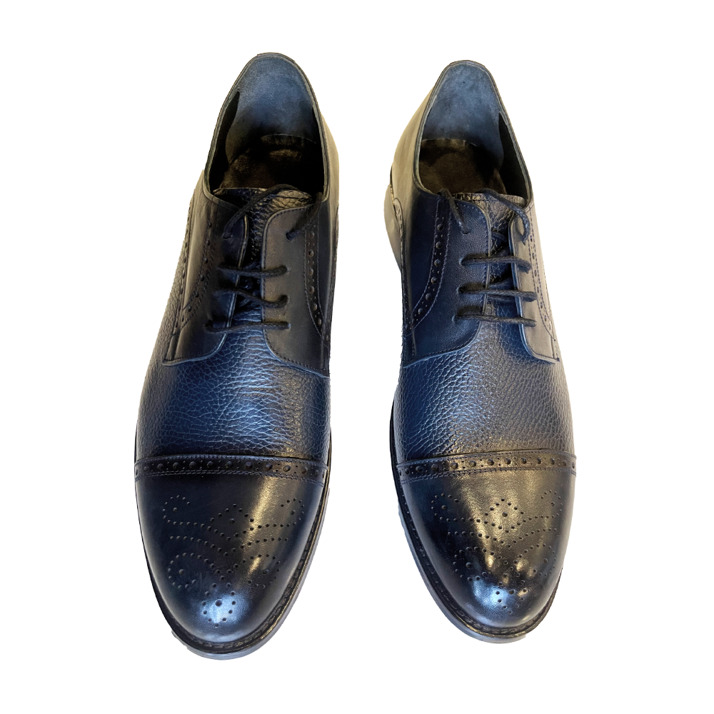 Devine Navy-Blue Official Leather Shoes
