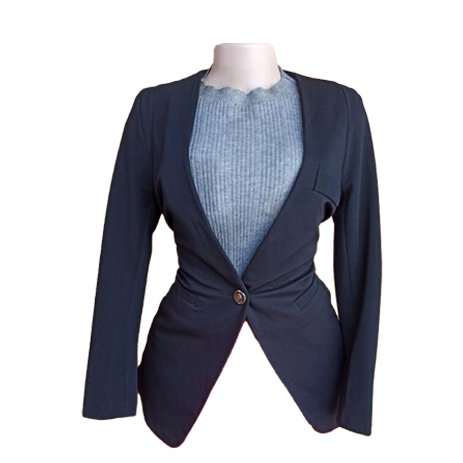 Navy Blue Blazer for Ladies