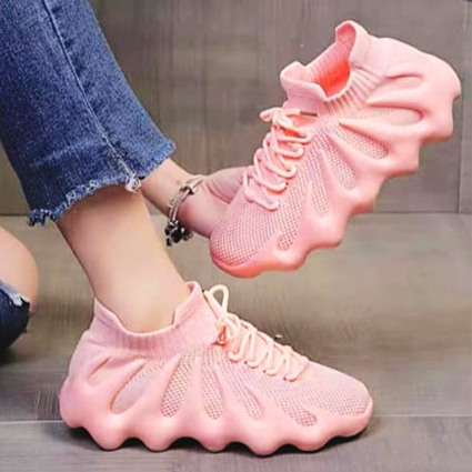 Pink Adidas Yeezy Sneakers