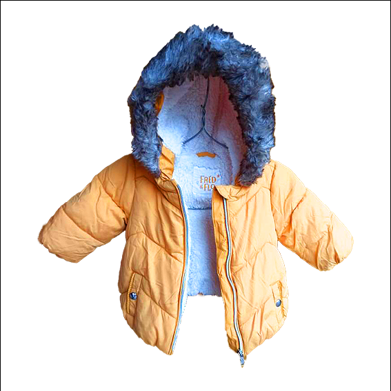 Kids Yellow Puffy Jacket