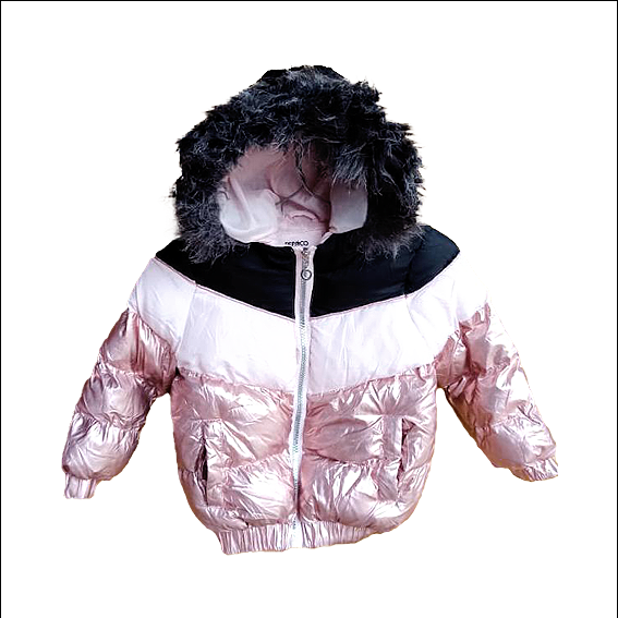 Puffy Kids White & Black jacket