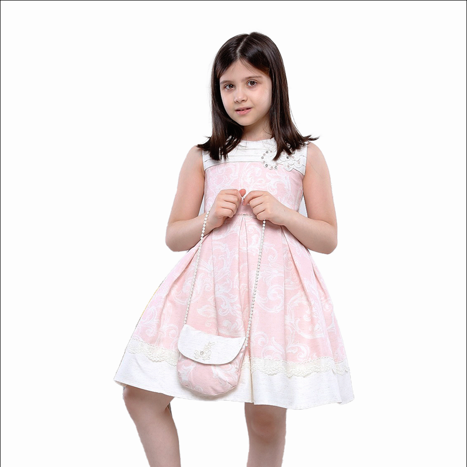 Girl's Pink Sleeveless Dress