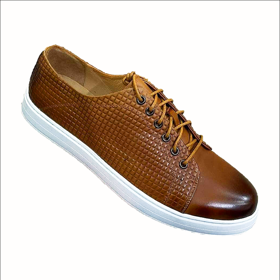 Light Brown Laced Sneakers