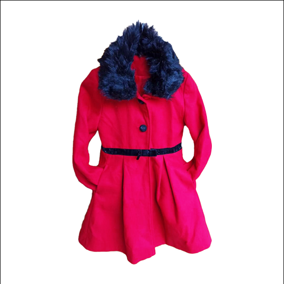 Kids Red Trench Coat