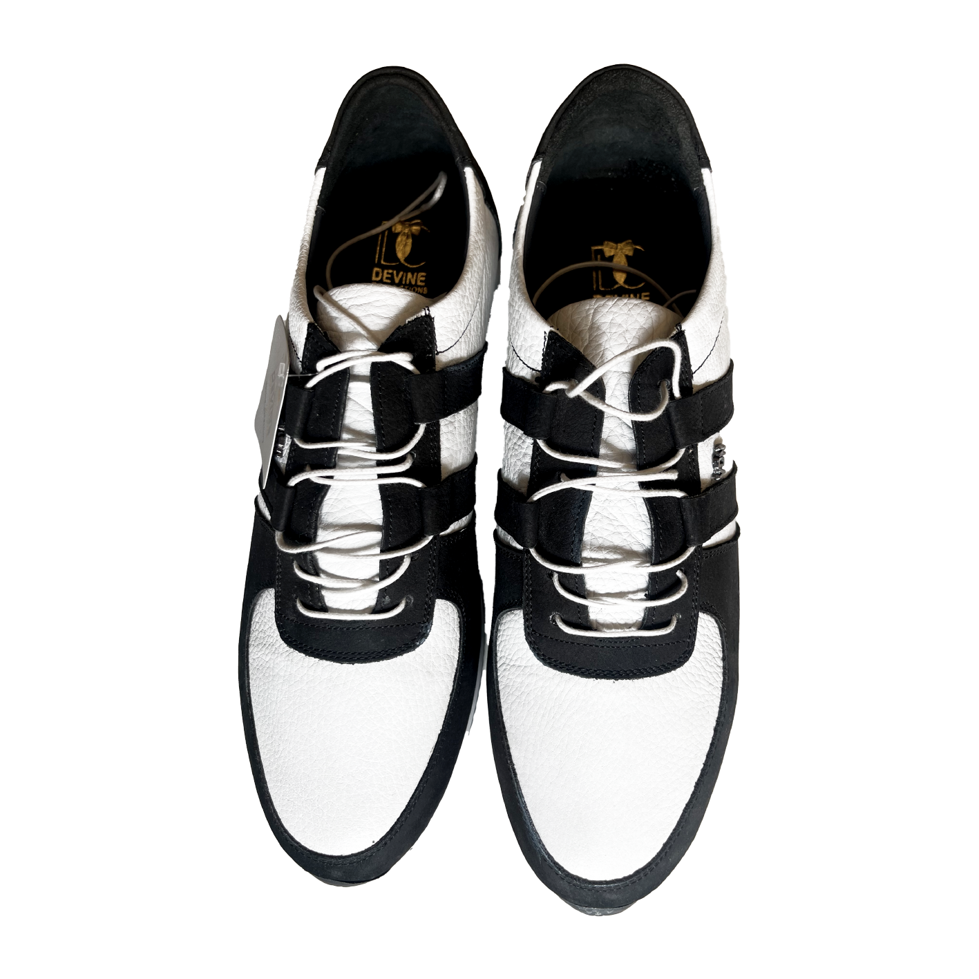 White and Black Devine Sneakers