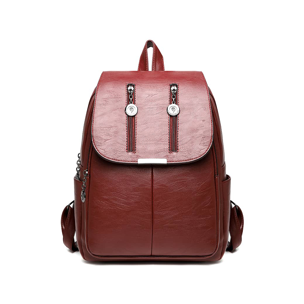 Maroon Women Backpack