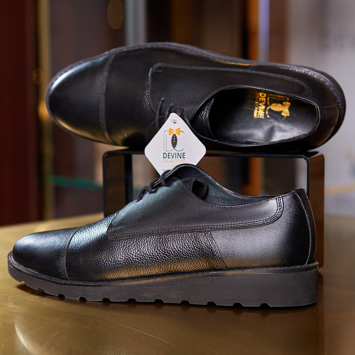 Black Leather Shoes.