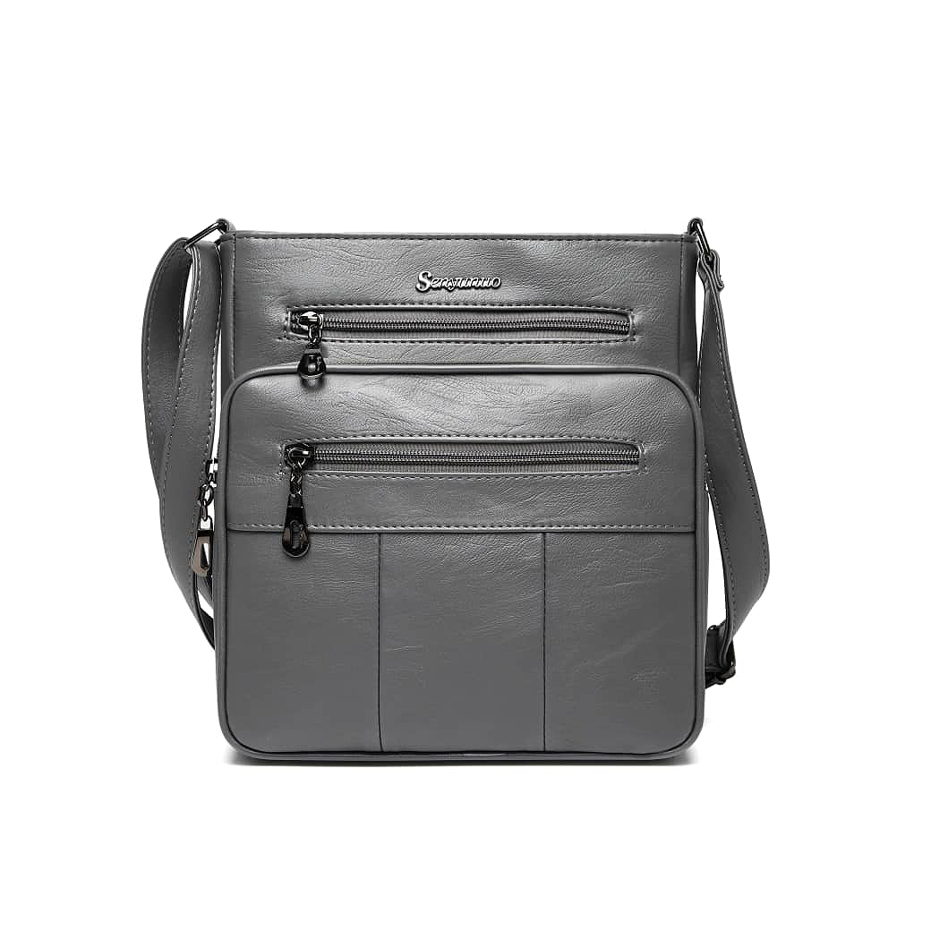 Gray Elegant Handbag