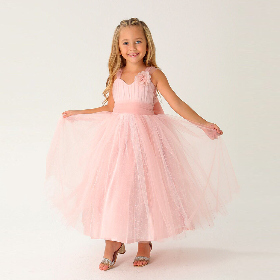 Kids Girls Maxi/Full Length Pink Dress
