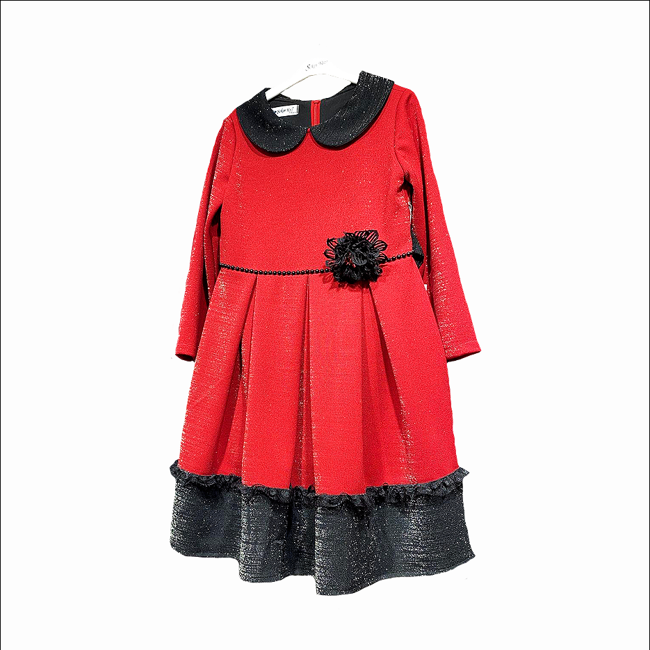 Girl's kids Red Dress Age 6-10