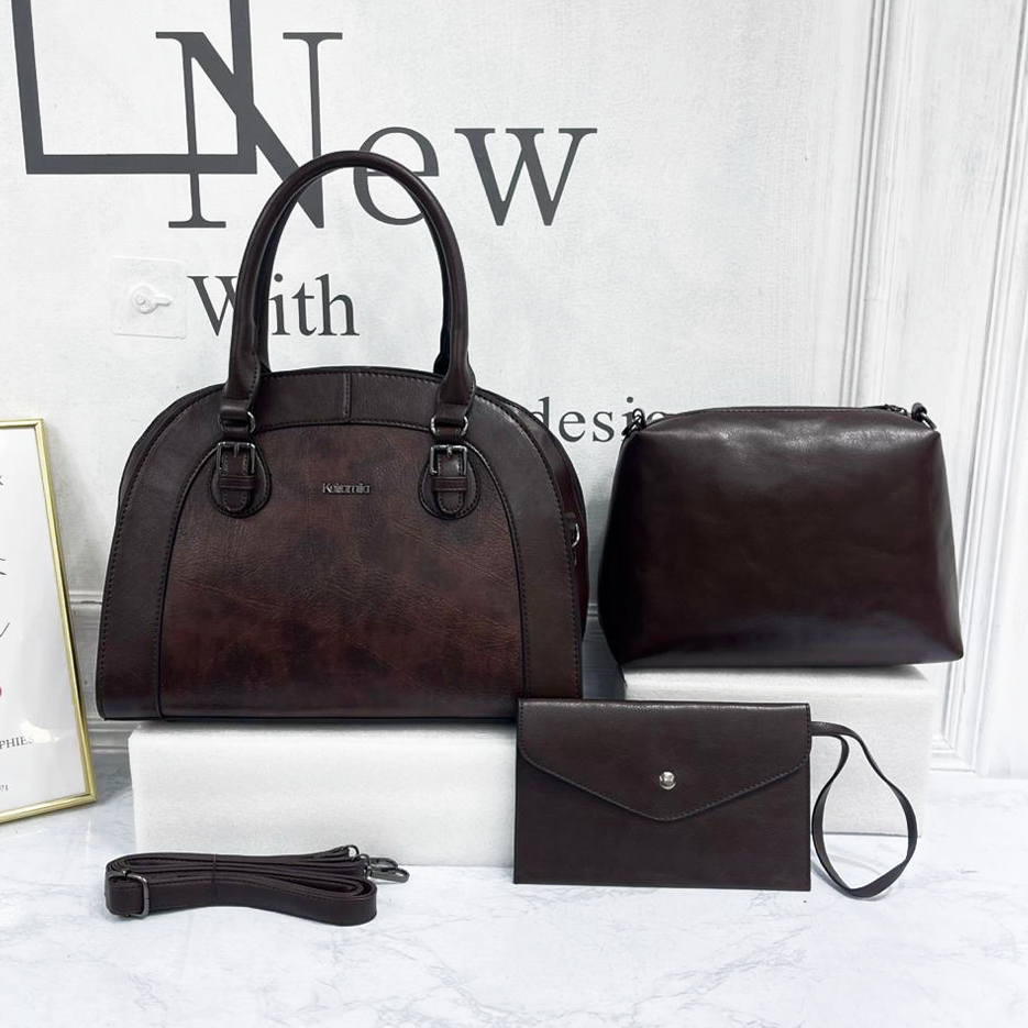 Dark Brown 3 in 1 Handbags