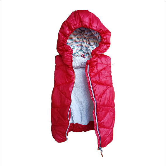 Kids red Puffy Vest Jacket
