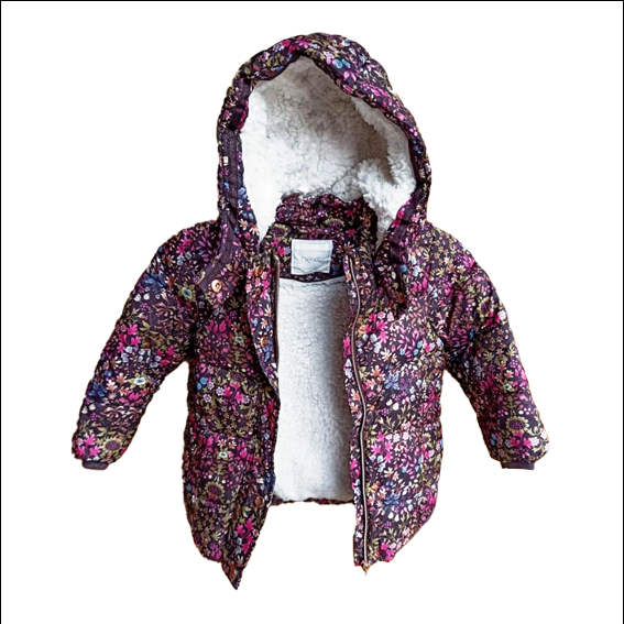 Kids Puffy Printed Jacket
