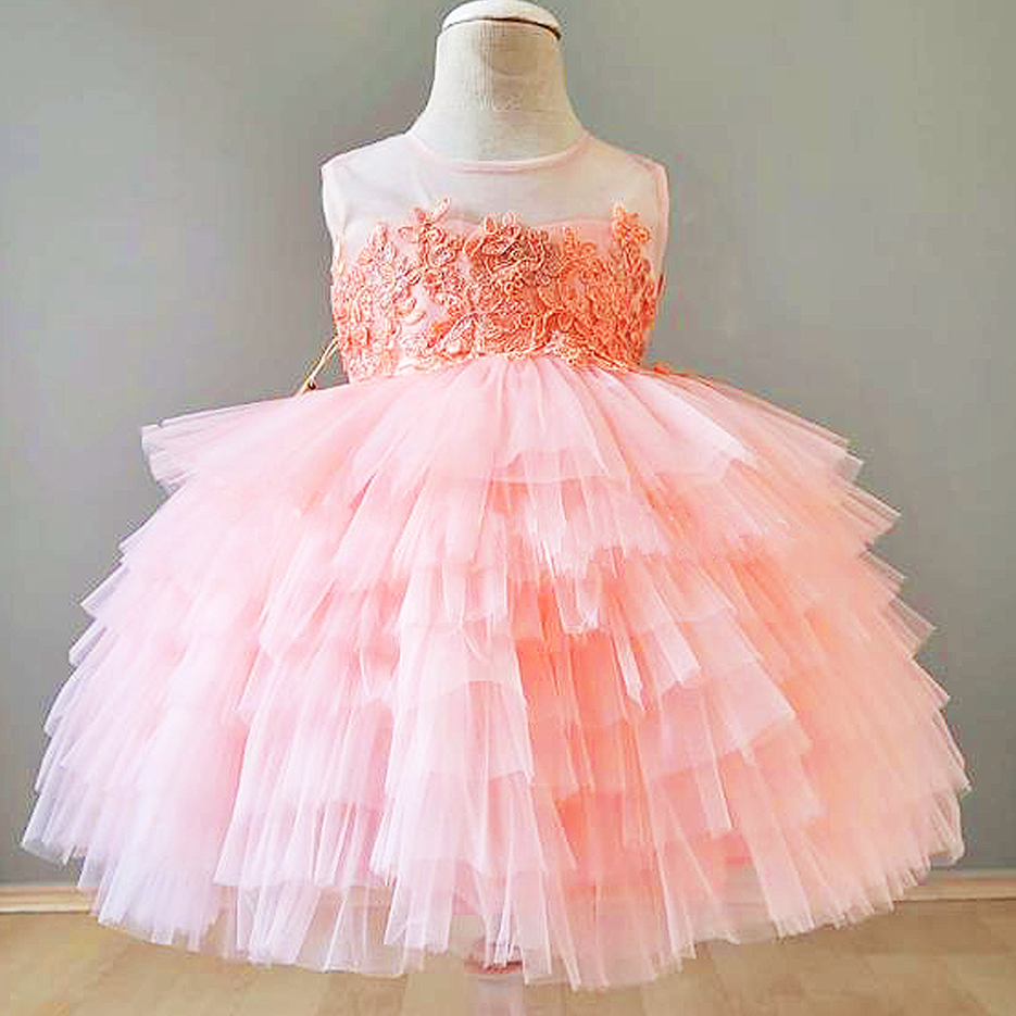 Light Pink Girl's Balloon Dress