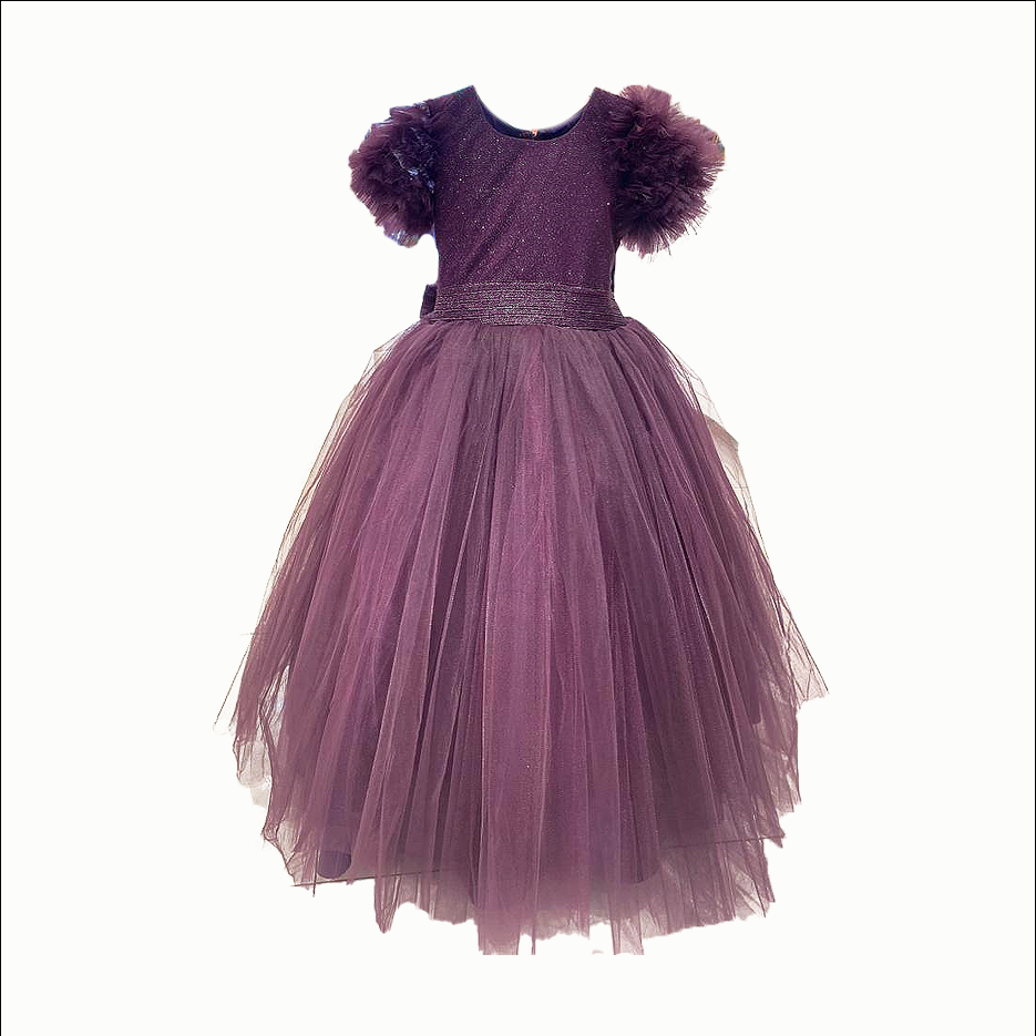 Purple Girl's Ballgown Dress