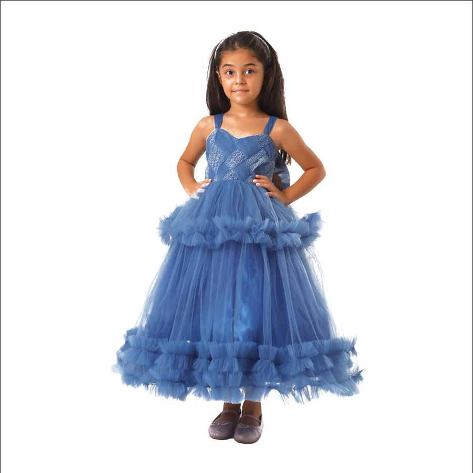 Girl's blue Ball Gown