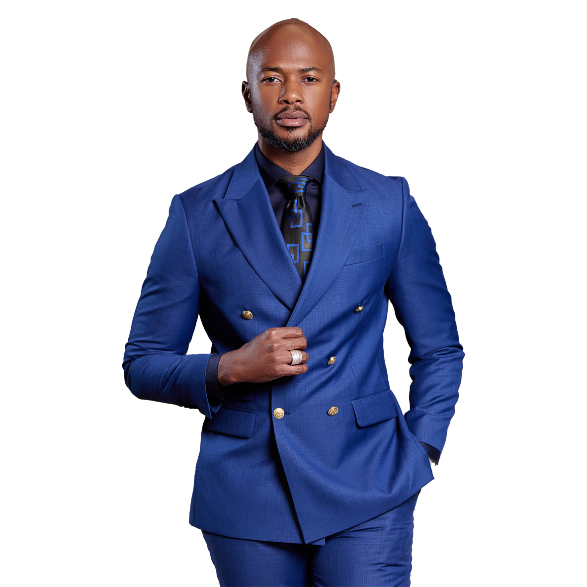 Ultramarine blue Suit