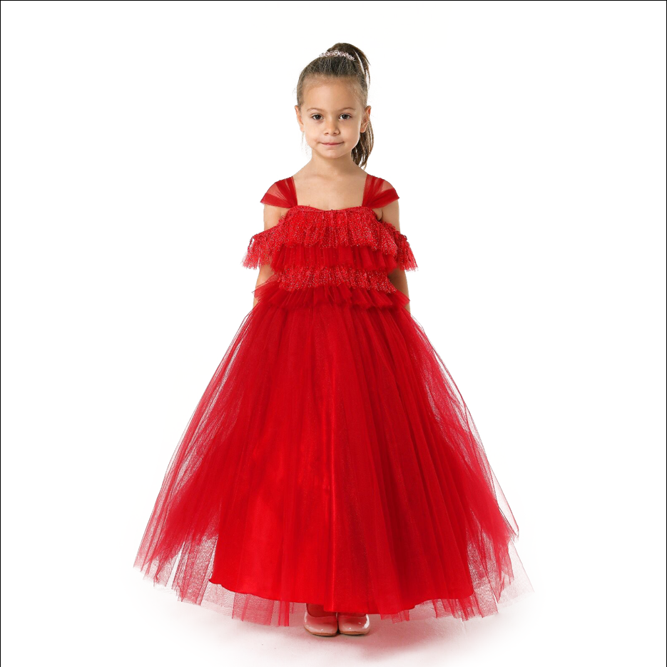 Girl's Red Ball Gown