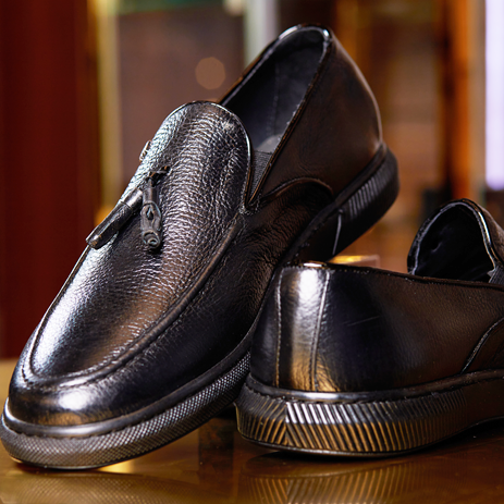 Black Leather loafers