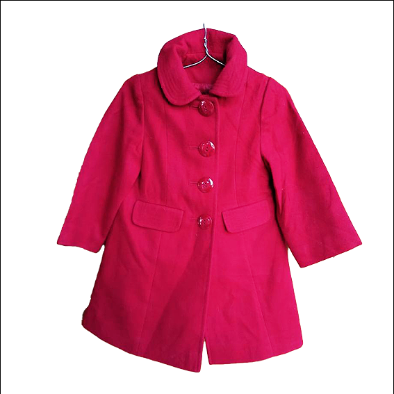 Kids Red Trench Coat